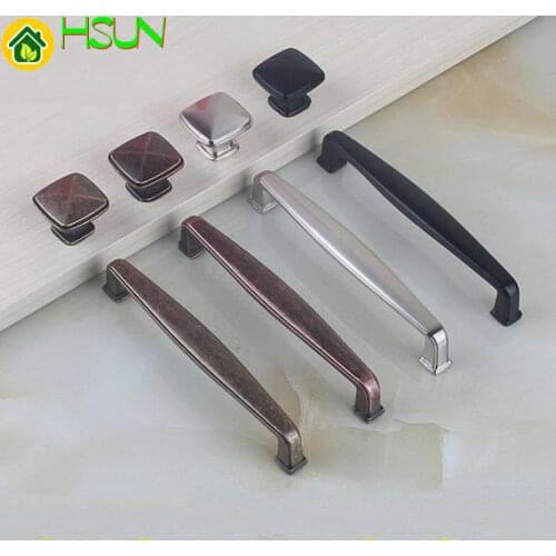 3.75" 5" 6.3'' Kitchen Cabinet Handles Door Handle Pulls Dresser Drawer Knobs Pulls Handles Black Silver Copper Bronze Pull