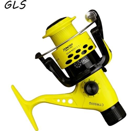 2020 NEW 7/2 Fishing Reel CTR2000-7000 5.5:1 Foldable Arm Rocker Spinning Reel Rear drag Spool Spinning Wheels