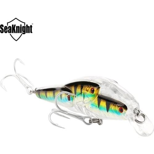 SeaKnight Minnow SK037 Fishing Lures 78mm 10.2g 0-1.0M Floating Hard Baits 3D Fish Eyes Saltwater/Freshwater Fishing