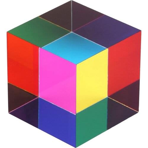 CMY Mixing Color Cube 50mm (2 inch) CMYcube for Home or Office dcor STEM/STEAM Toys Science Learning Cube Easter Basket Stuffer