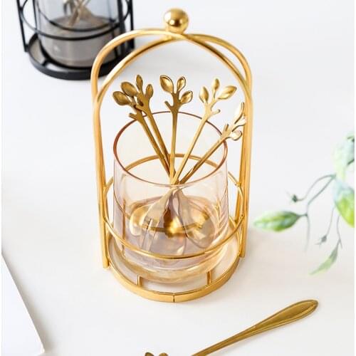 European-style Tableware Rack Cage Fruit Fork Sign Storage Tube Spoon Storage Jar Household Set Creative Kitchen Storage Tools