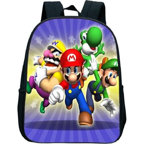 Mario Bros Kindergarten Bag Anime Backpack Children Kindergarten Backpack Book Bags Fashion Rucksack Backpack