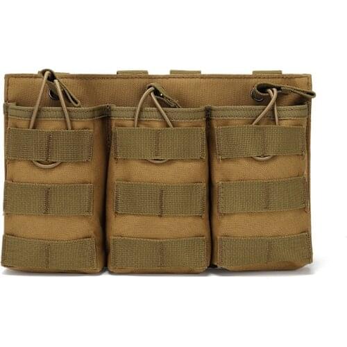 Triple cartridge bag tactical vest MOLLE accessory bag akm4 intercom storage bag hanging bag