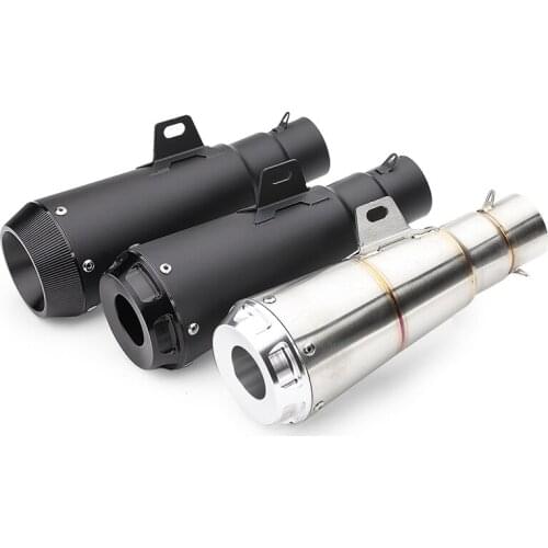 Universal 51mm motorcycle muffler exhaust pipe stainless steel sportster escape moto for kawasaki er6n msx125 cb650f z650 rsv4
