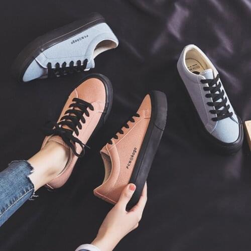 Womans Fashion 2021 Spring Fashion Flat Sneakers Female Color Flats Shoes Casual Low-top Platform Sneakers Womens Shoes
