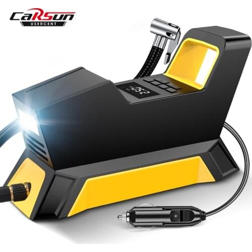 Carsun Digital Tire Inflator DC 12 Volt Car Portable Air Compressor Pump Car Air Compressor for Auto Car Motorcycles Bicycles