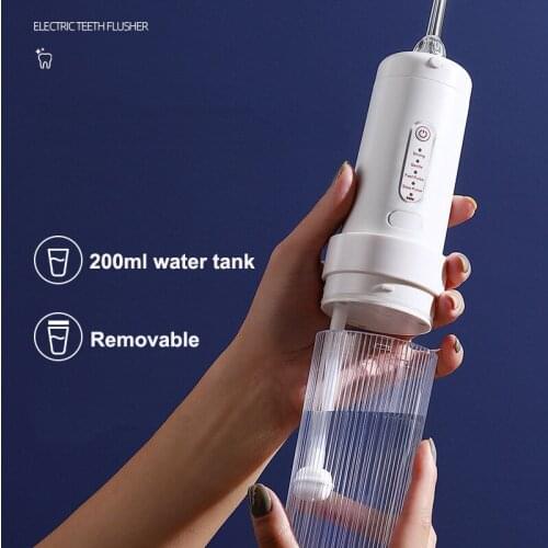 Cordless Oral Irrigator Portable Teeth Cleaner Dental Water Jet Rechargeable Water Pick Jet For Teeth Home Water Flosser