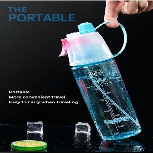 Outdoor Spray Water Bottle Sport 600ml Plastic Portable Water Bottle For Drinking Tea Mug Outdoor Sport Camping Water Bottle