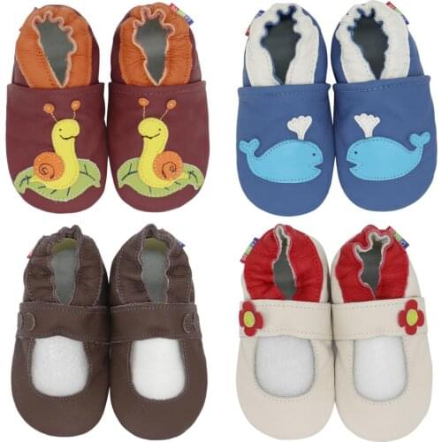 Carozoo Infant Shoes Slippers Soft Leather Baby Boys First-Walkers girl shoes