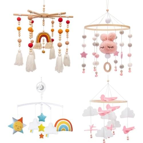 Baby Crib Mobile Rattles Bed Bell Hanging Infant Crib Spiral Stroller for 0-12 Months Newborn Educational Music Toy Dropshipping
