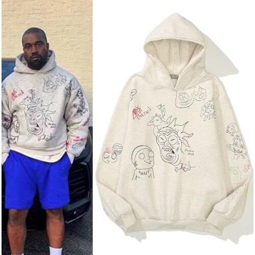 Graffiti Fleece Stranger Things Couple Hoodies Retro Casual Harajuku Oversize Mens Sweatshirt Loose Streetwear Hooded Hoody