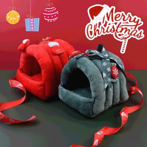 Hamster Nest Winter Warm Products Little Pet Nest Golden Bear Rabbit Nest Dutch Pig Cat Bed Nest Christmas Guinea Pig Tent