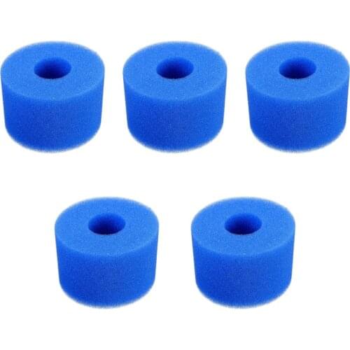 Hot 5PCS Swimming Pool Foam Filter Sponge for Intex S1 Reusable Washable Biofoam Cleaner Pool Foam Filter Swimming Accessorie