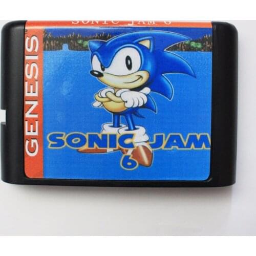 Sonic 6 Jam 16 bit MD Game Card For Sega Mega Drive For Genesis