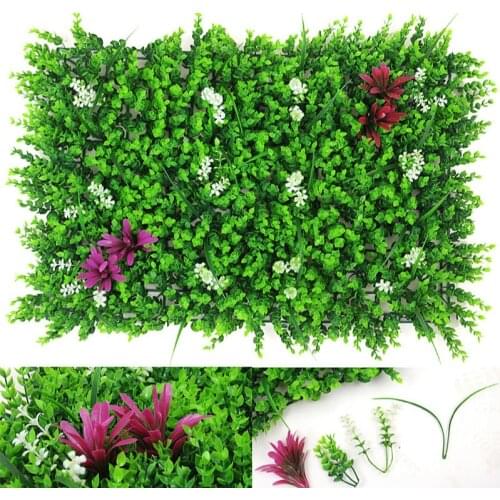 Artificial Plants Wall Hedge Panels DIY Accessories Fake Flowers Artificial Plants Home Garden Decoration Party Wedding Decor