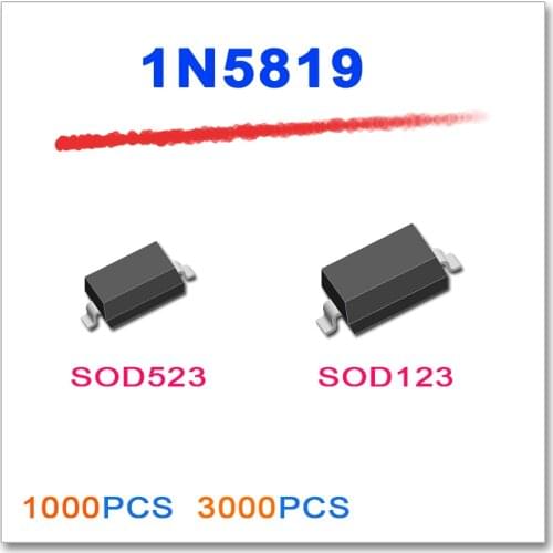 JASNPROSMA 1N5819 SOD-123 SOD-523 1000PCS 3000PCS SOD123 SOD523 1206 5819 smd diode S4 3216 Plastic-Encapsulate