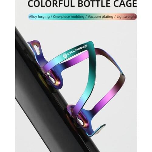 Colorful Bicycle Water Bottle Holder Cage Lightweight Aluminum Alloy Road Bike Water Bottle Cage Cycling Bottle Holder