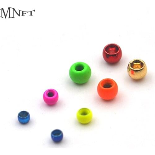 MNFT Multiple Colour 160PCS 2/2.4/3.2/3.4mm Brass Beads Fly Tying Nymph Head Ball Beads