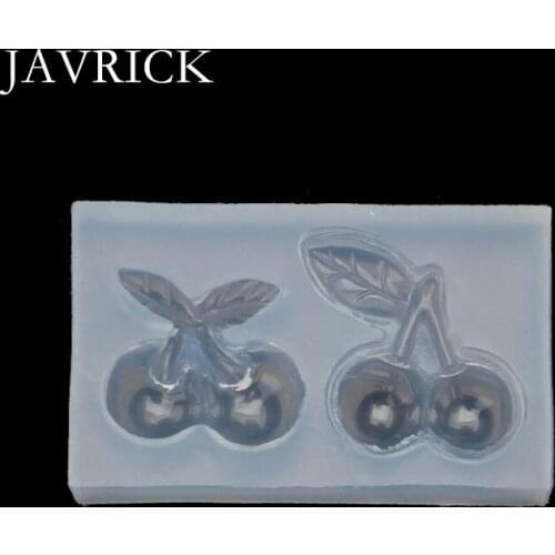 Cute Cherry Hairpin Earrings Pendant Silicone Resin Mold Craft Tools DIY Accessories Jewelry Making Tool
