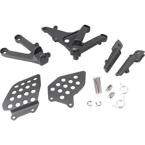 Motorcycle Front Rider Foot Pegs Foot Rest Bracket Kit For Honda CBR 600RR CBR600RR F5 2007 2008 2009 2010 2011