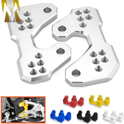 Motorcycle Silver Adjustable For Yamaha R3 R25 Rearsets Foot Pegs Mount Bracket Base For yamaha YZF-R3 2015 2016 YZF R3 R25