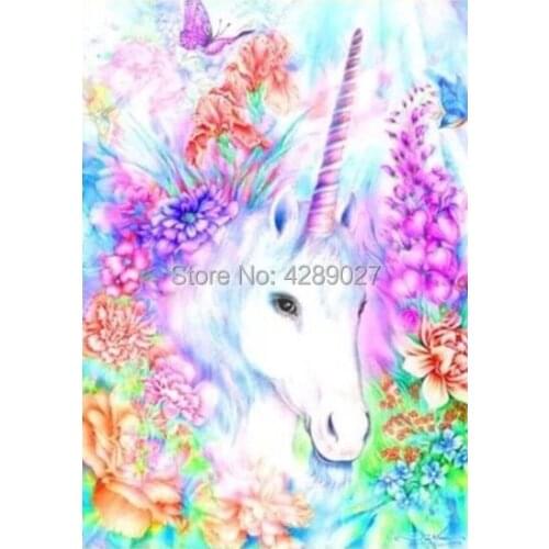 MYTIAN 5D DIY Diamond Painting Unicorn Embroidery Cross Stitch Unicorn Kit Mosaic Rhinestone Home Decoration Needlework Wall Art