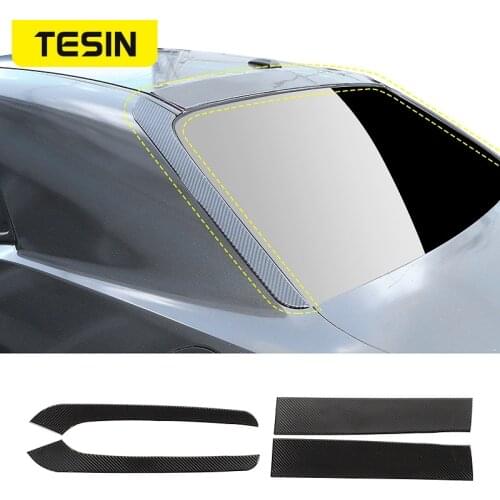 TESIN Car Stickers For Dodge Challenger Car Rear Windshield Decoration Cover Sticker Trim Accessories For Dodge Challenger 2015