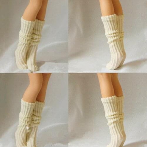 New 1/6 Scale Female Candy Pink Doll Long Sock for 12 inch Action Figures Accessories Clothing Model Toy
