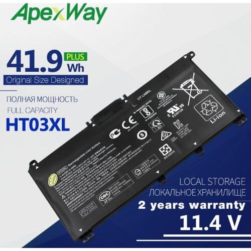 41.04Wh HT03XL HT03 New Laptop Battery for HP Pavilion 14-CE0001LA Pavilion 14-CE0014TU 14-CE0010CA HSTNN-LB8L L11421-421
