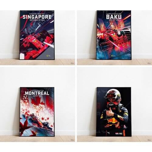 F1 CANADIAN Grand Prix MONTREAL 10 June 2018 Poster