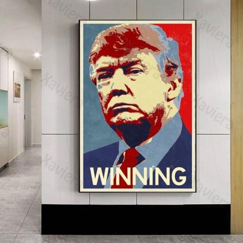 President Donald Trump Award-Winning Canvas Painting Abstract Characters Wall Art Posters Home Decor Living Room Modular Picture