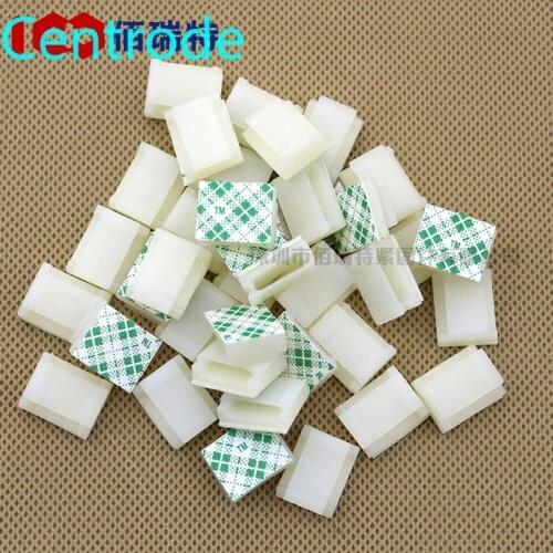 Self-adhesive wire fixing base fixing clamp, cable clamp, cable clamp, chassis cable management clamp FC-1 FC-2 50PCS