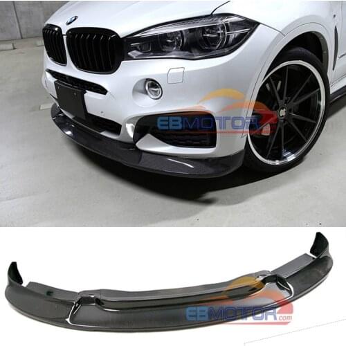 Real Carbon Fiber Front Lip Spoiler For BMW F16 X6 M-Sport 2015UP B419