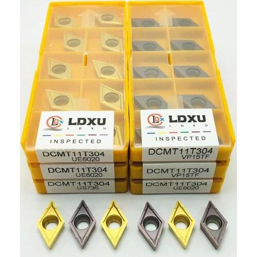 Turning insert DCMT11T304 DCMT11T308 carbide internal turning tool cutting tool DCMT 11T304 for stainless steel steel parts