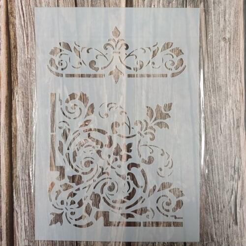A4 Size DIY Craft Furniture Stencil for Painting on Wood,Fabric,Walls Art Scrapbooking Stamping Album Embossing Paper Cards