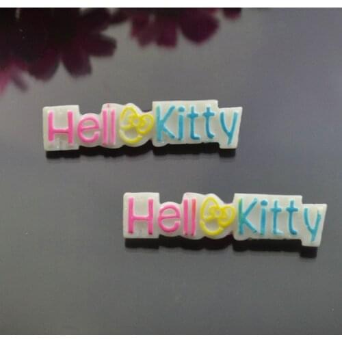 10pcs/lot Flat Back resin cat letter 48*11mm for phone kids hair decoration Holiday Decoration Gift Christmas