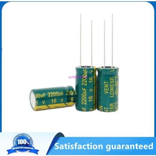 200PCS 16V 2200UF 2200UF 16V Aluminum Electrolytic Capacitors Size:10*20 best quality New origina