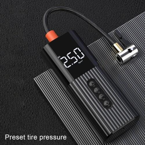 2020 New Inflatable Pump Mini Portable Air Compressor with LED Light Tyre Inflator Air Pump for Car Motorcycle Bicycle Balls