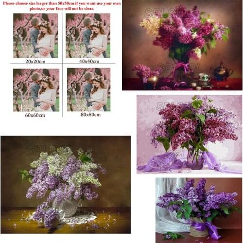 5D Diy Diamond Painting Flower Vace Pink Flower Square Diamond Round Diamond Full Diamond Custom Cross Stitc Mosaic Home Decora