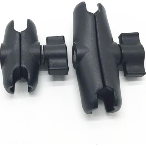 6cm or 9cm Double Short Socket Arm for 1 inch Ball Bases for Gopro Action Camera, for Garmin GPS, Smartphone