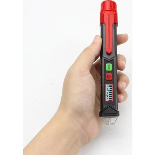 Non Contact AC Voltage Detector Pen High Low Sensitivity 50-60Hz AC 12-1000V style Voltage Tester LCD Alarm Self-testing tester