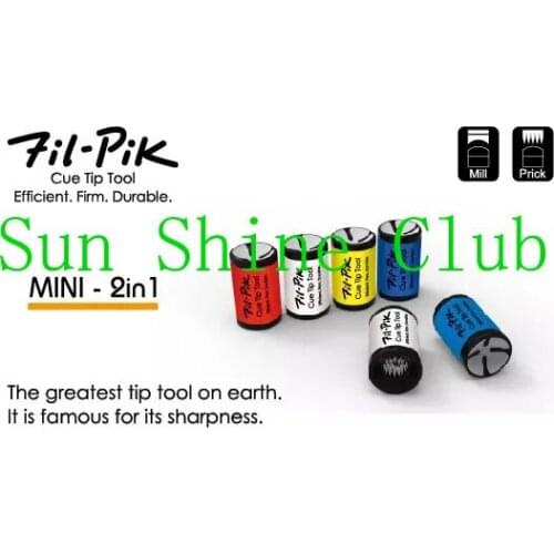 Free shipping 1pc NEW 2016 Professional Original Fil-Pik MINI 2 in 1 Billiard Pool Metal Cue Tip Tool Billiard Accessories