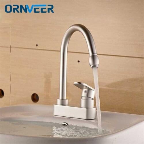 Free shipping / exquisite aluminum alloy faucet double hole installation