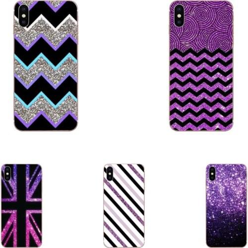 Glitter Sparkly Purple Soft TPU Cases Fundas For Huawei NOVA 6 SE 5 P40 p30 lite Pro Honor V30 20 Pro Mate 30 Pro Lite 20s