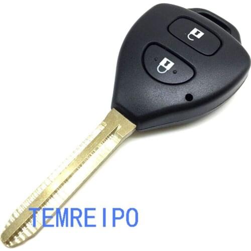 Remote Key Case Shell For Toyota Rav4 Corolla Hilux Yaris Avalon Echo Prado TOY43 2 Button Fob