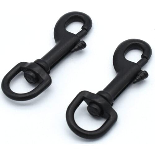 Black Swivel Clasps Lobster Clasp Strap Purse Bag Handbag Clasp Metal Lanyard Hook Trigger Webbing Hook Jewelry Charm