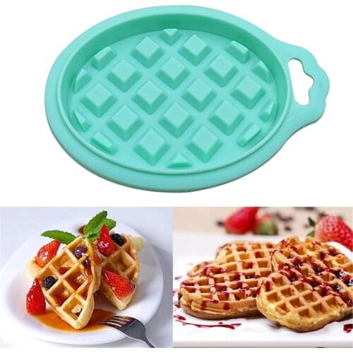Waffle Mold Cake Mould Non-stick DIY Baking Mold High-temperature Heart Shape Silicone Baking Tool Mold Kitchen Bakeware