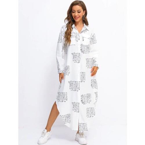 Модные платья-рубашки FridayIn China At AliExpress