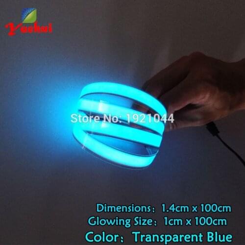 1.4X100CM 8 colors Choice EL Tape EL wire EL Strip for model,dispaly,car,house,holiday,party decoration by DC3V Steady on driver