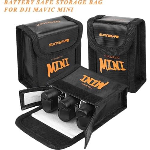 Mavic Mini Battery Safe Storage Bag Water-proof Explosion-proof Lipo Battery Protective Bag for DJI Mavic Mini Drone Accessories